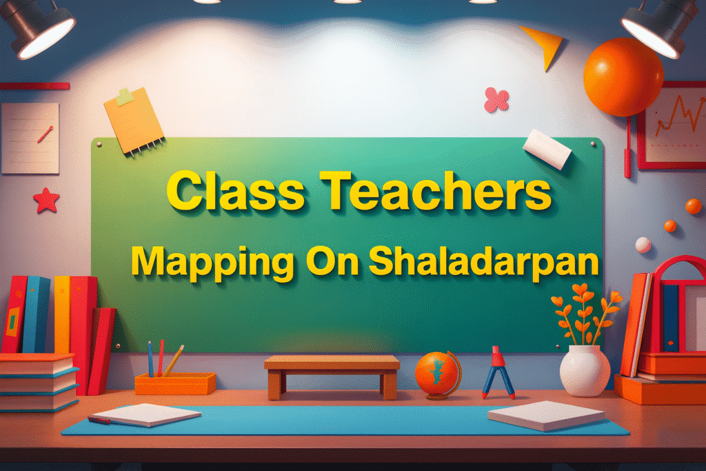 शालदर्पण पर कक्षाध्यापक मैपिंग की प्रक्रिया – Shaladarpan