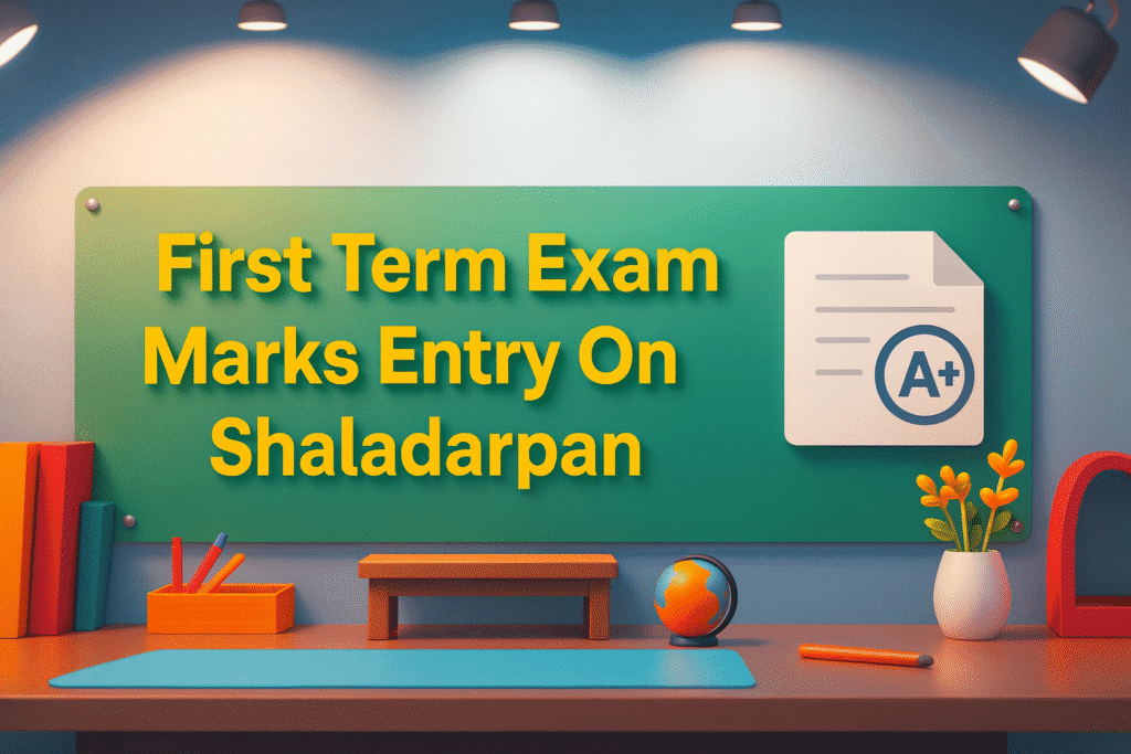 शालादर्पण पर प्रथम परख परीक्षा अंक प्रविष्टि प्रक्रिया – Shaladarpan